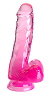 Naturdildo „6“-Cock with Balls“ mit Saugfuß