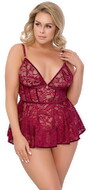 Babydoll inklusive Ouvert-Slip