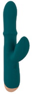 Rabbitvibrator mit Massagering & Klopf-Funktion