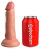 Naturdildo „6“ Dual Density Silicone Cock“ mit extra starkem Saugfuß