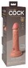 Naturdildo „6“ Dual Density Silicone Cock“ mit extra starkem Saugfuß