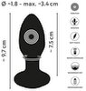 Vibro-Analplug „RC Rotating Butt Plug“ mit Fernbedienung