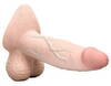 Naturdildo „slipskin girthy“ mit Saugfuß