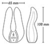 Doppelvibrator „Aiko“ mit 2 flexiblen Vibrofingern