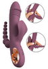 Rabbitvibrator „Slim Triple Plum“ mit Anal-Stimulator