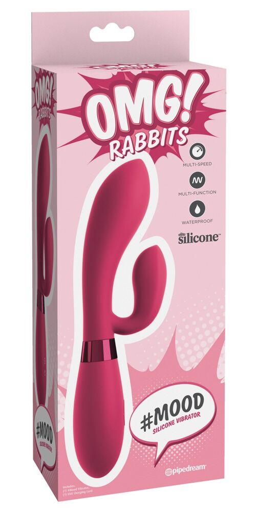 Rabbitvibrator „#Mood Silicone Vibrator“, 21,2 cm