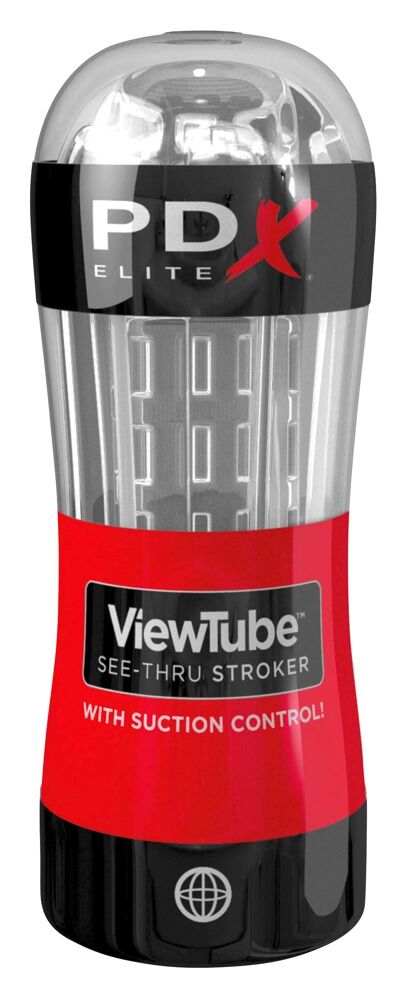 Masturbator "ViewTube See thru Stroker" mit Saugkontrolle, durchsichtig