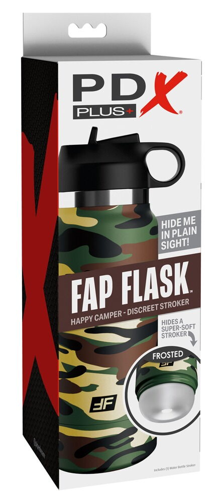 Masturbator „Fap Flask Happy Camper“ in neutraler Trinkflaschen-Optik