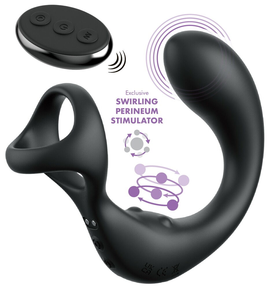 Prostata-Vibrator „Ass-Gasm Taint-Alizer“ mit Swirling Perineum Stimulator