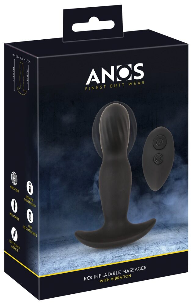 Vibro-Analplug „RC Inflatable Massager“ zum Aufpumpen, mit Fernbedienung