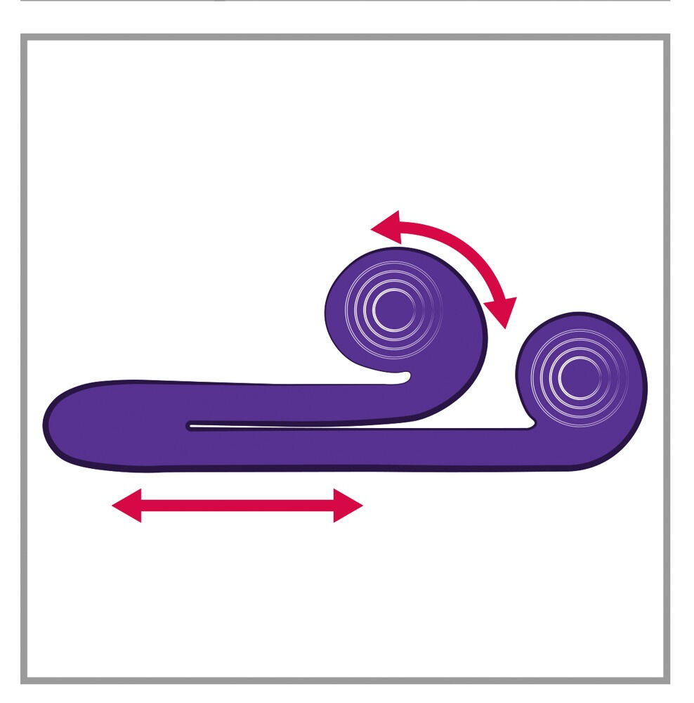 Vibrator „Snail Vibe“ mit 2 Motoren, je 5 Vibrationsmodi + 5 Geschwindigkeiten