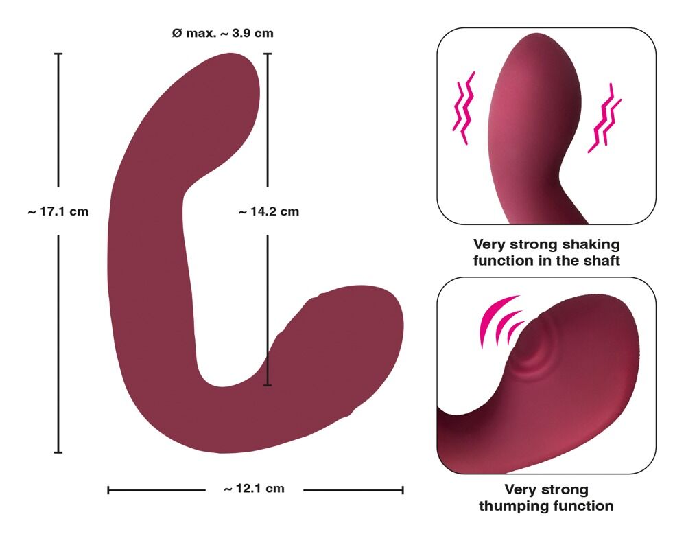 „Thumping & Shaking Rabbit Vibrator“ mit 2 x 10 Modi + Sofort-Power