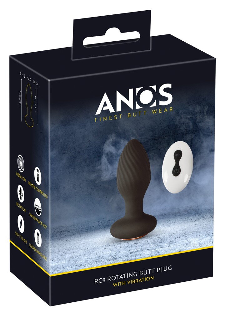 Vibro-Analplug „RC Rotating Butt Plug“ mit Fernbedienung