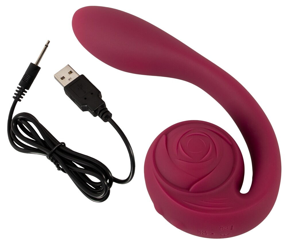 „Bendable Spot-on Vibrator“ mit biegbarer Rose für die Klitoris