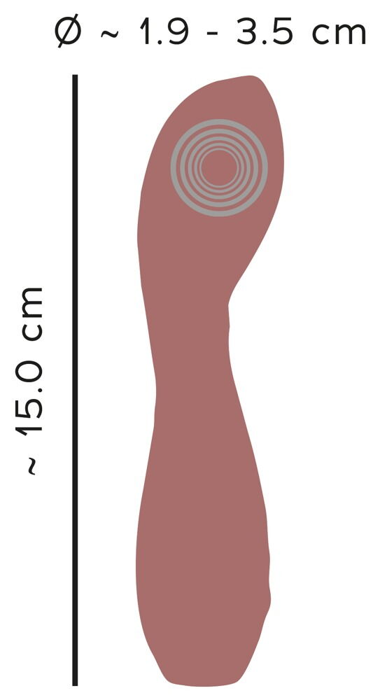 Vibrator „Hazel 05“ mit dicker G-Zonen-Spitze