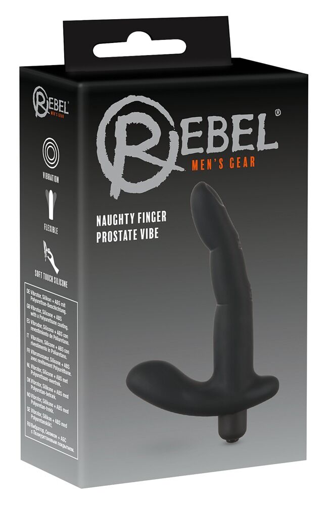 Prostatavibrator  „Naughty Finger Prostate Vibe“ mit herausnehmbarem Vibrobullet