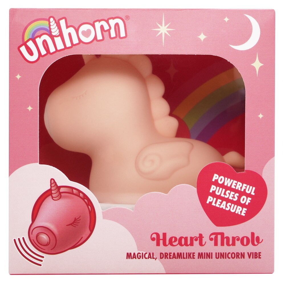 Auflegevibrator „Heart Throb“ im niedlichen Einhorn-Design