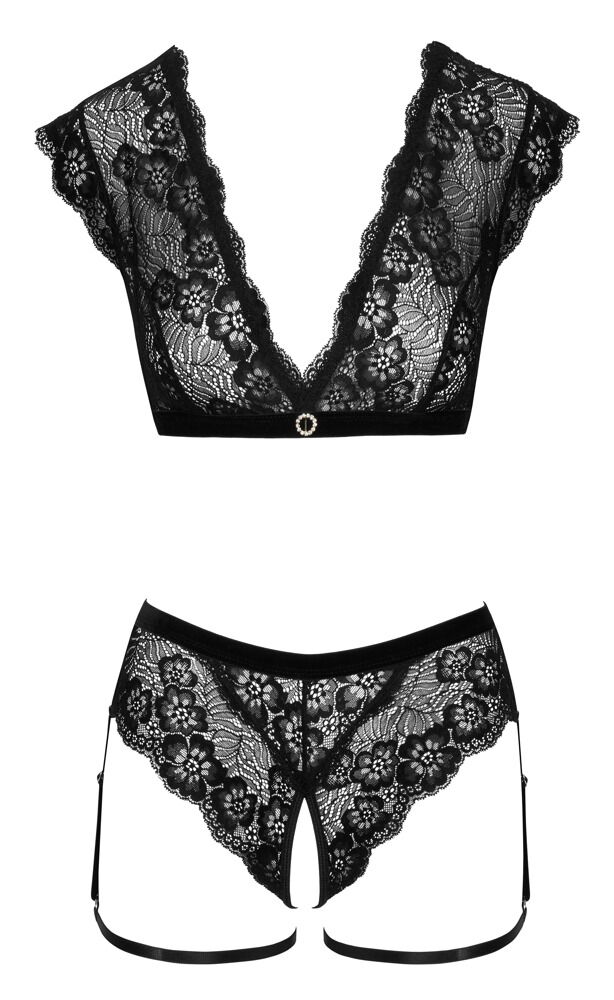 Dessous-Set aus Blütenspitze