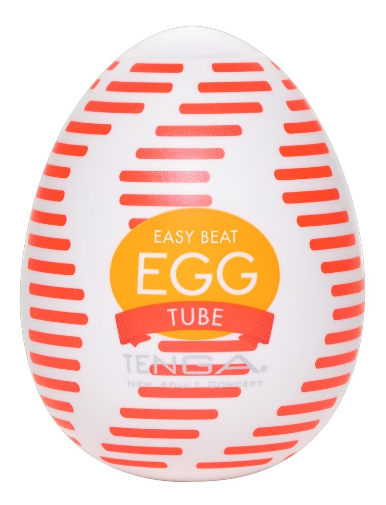 Masturbator „Egg Tube“ mit gerippter Wellen-Stimulationsstruktur