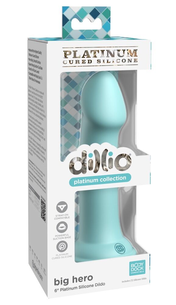 Dildo „Big Hero“ mit Saugfuß, Strap-on kompatibel