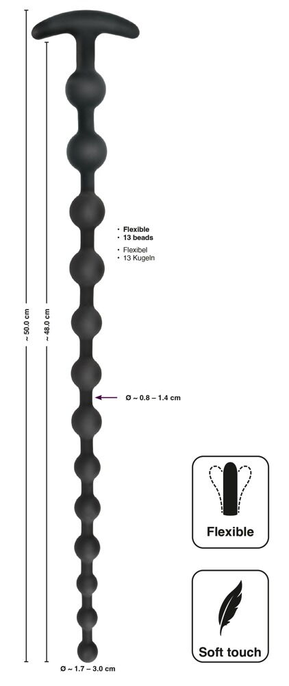 Analkugelkette mit 13 Kugeln