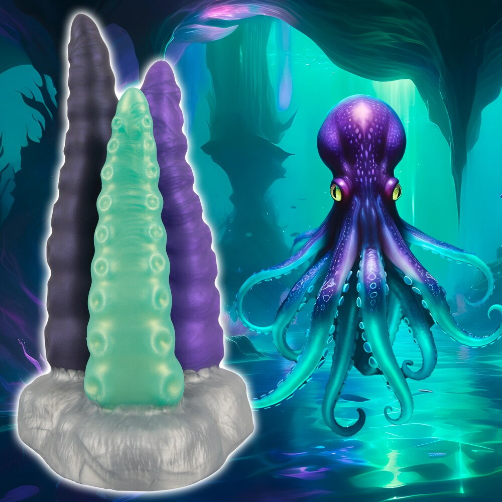 Dildo „Triple Tentacle“ mit Saugfuß