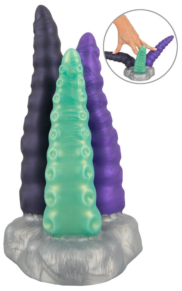 Dildo „Triple Tentacle“ mit Saugfuß