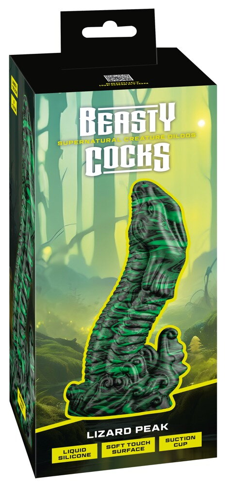 Dildo „Lizard Peak“ mit Saugfuß