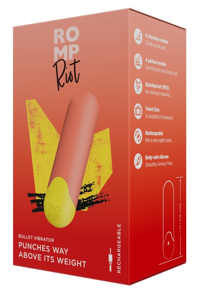 Minivibrator „Riot“ mit 10 Vibrationsmodi