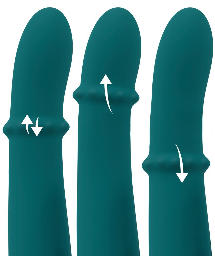 Rabbitvibrator mit Massagering & Klopf-Funktion