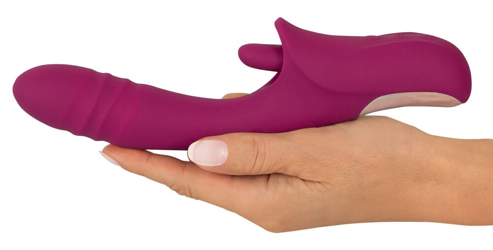 Stoßvibrator mit Vibro-Zunge für Klitoris