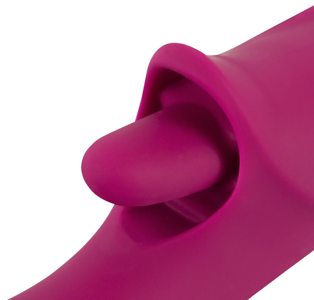 Stoßvibrator mit Vibro-Zunge für Klitoris