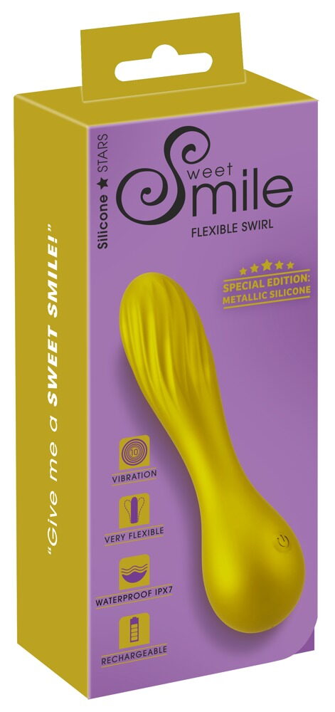 Vibrator „Flexible Swirl“ im Metallic-Glossy-Look