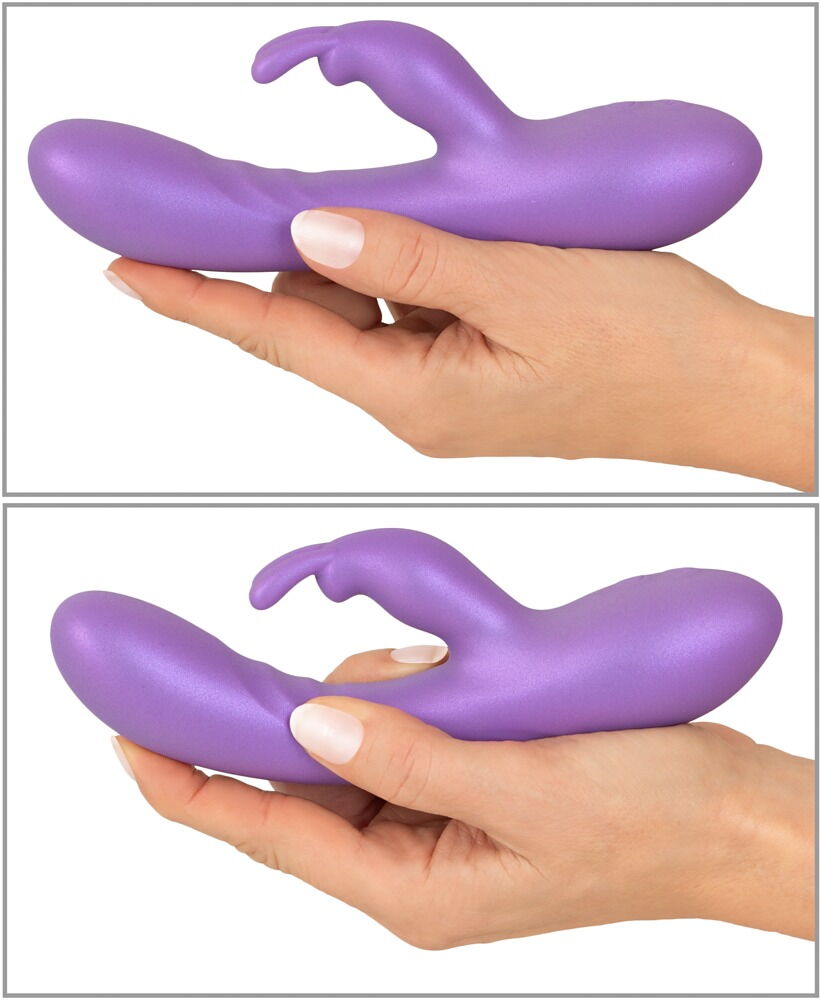 Rabbitvibrator im Metallic-Glossy-Look