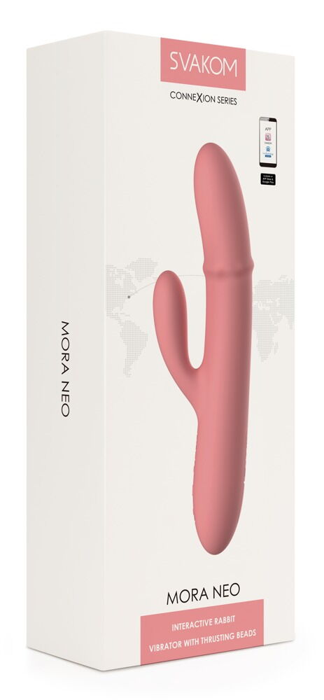 Rabbitvibrator „Mora Neo“ mit beweglichem Massagering