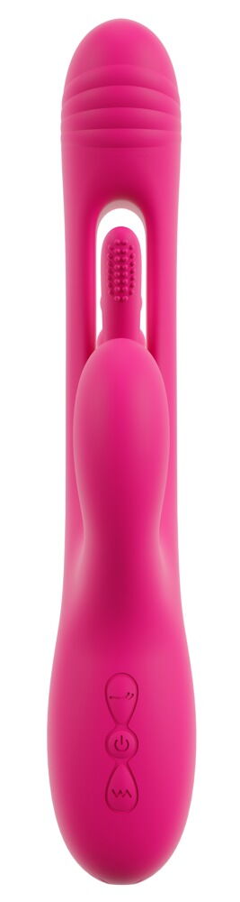 Rabbitvibrator „Triple Vibe With Flicking Tongue“ mit Anal-Stimulator