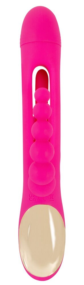 Rabbitvibrator „Triple Vibe With Flicking Tongue“ mit Anal-Stimulator