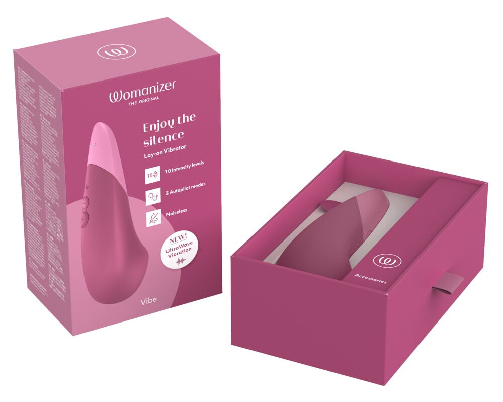 Auflegevibrator „Womanizer VIBE“ mit lautloser UltraWave-Vibration