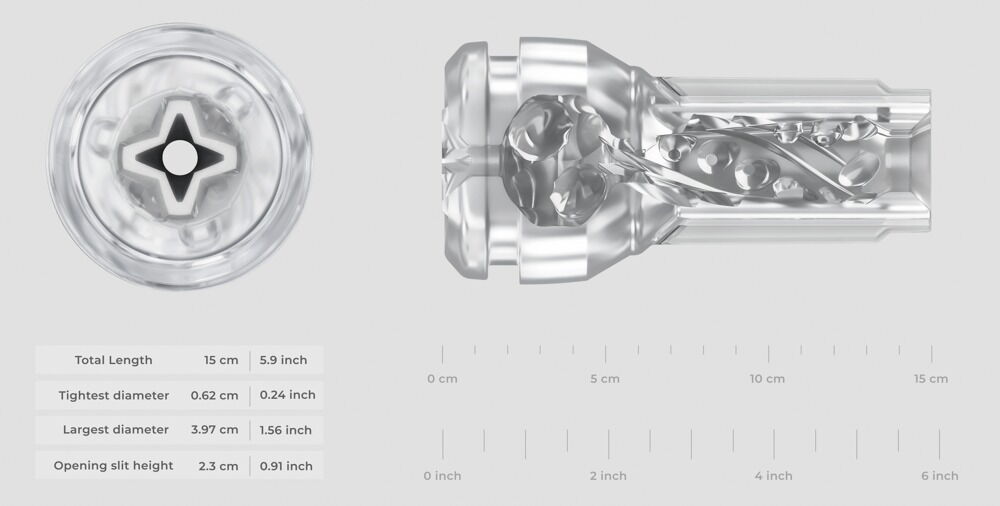 2-teiliges Masturbator-Set „Feel Pocket Stroker Crystal + PowerBlow Combo“